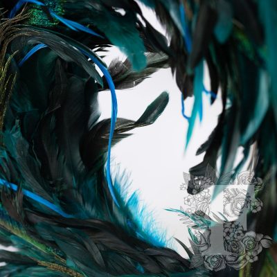 Peacock Feather Wreath
